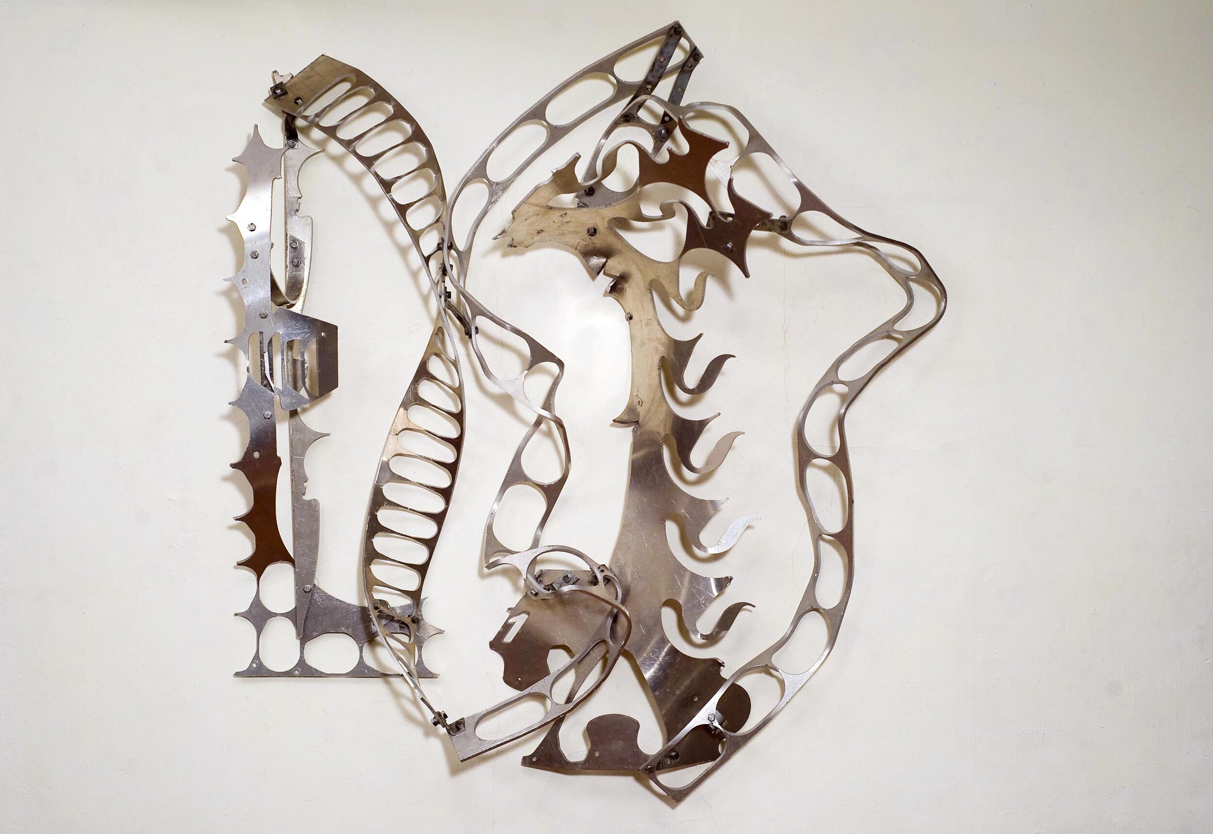 Gleed, 2010 Aluminum and steel 47 x 43 x 14"