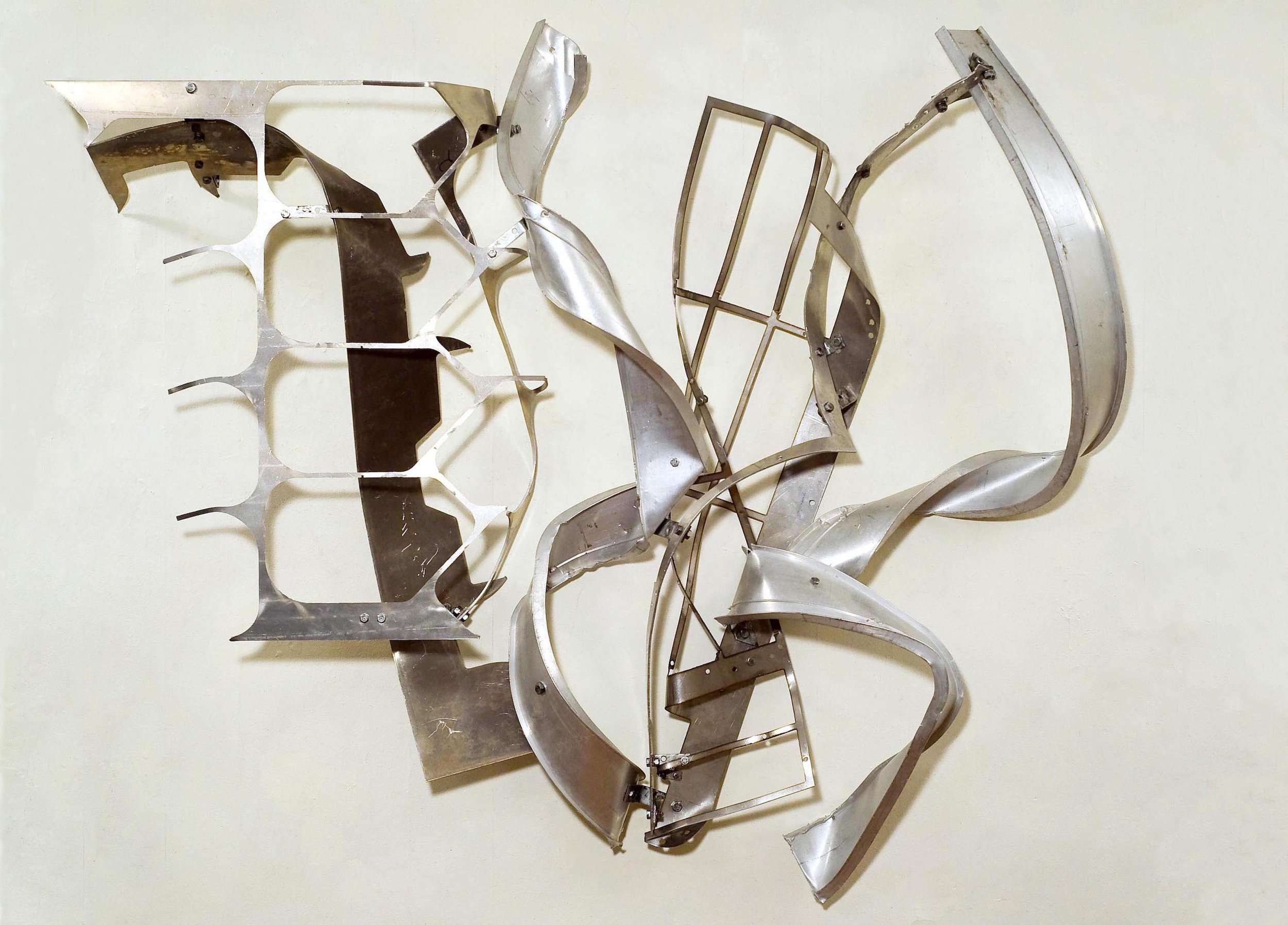 Span, 2011 Aluminum and steel 48 x 58 x 9"