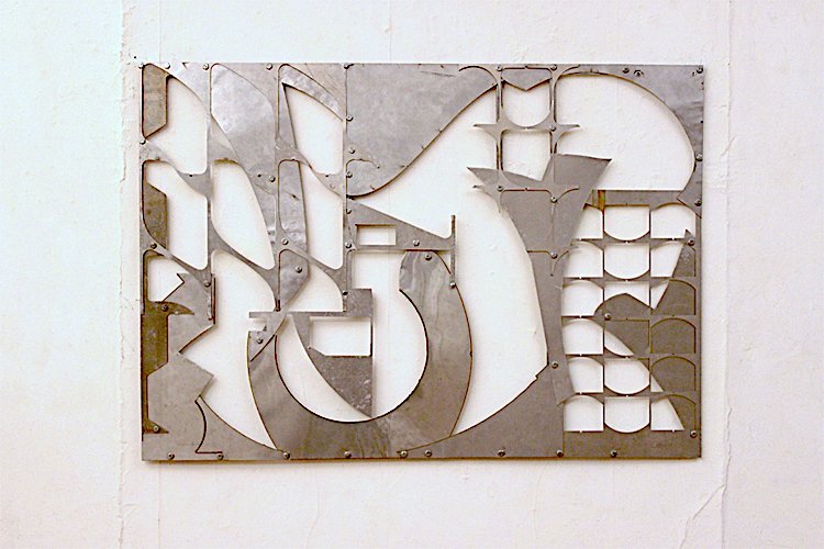 Peath, 2012 Aluminum and steel 31 x 44'
