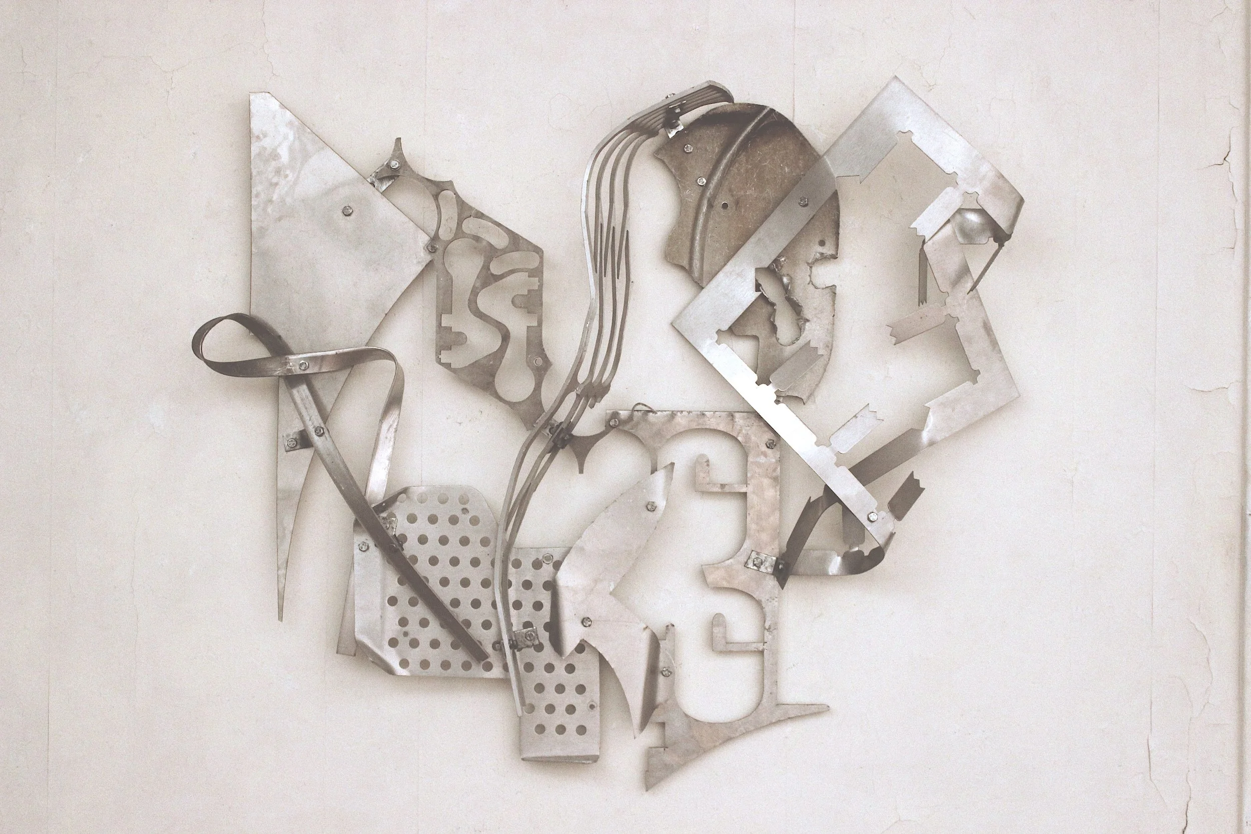 Suki, 2018 Aluminum and steel 34 x 40 x 6"