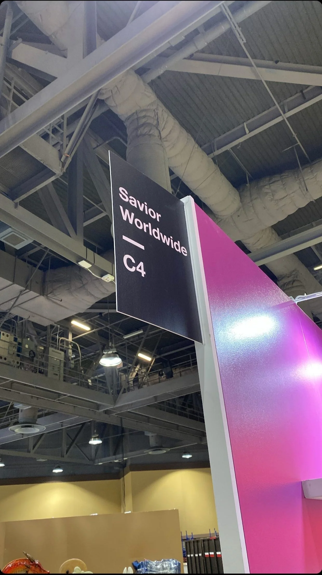   C4 was the coordinate of the Savior Worldwide booth  