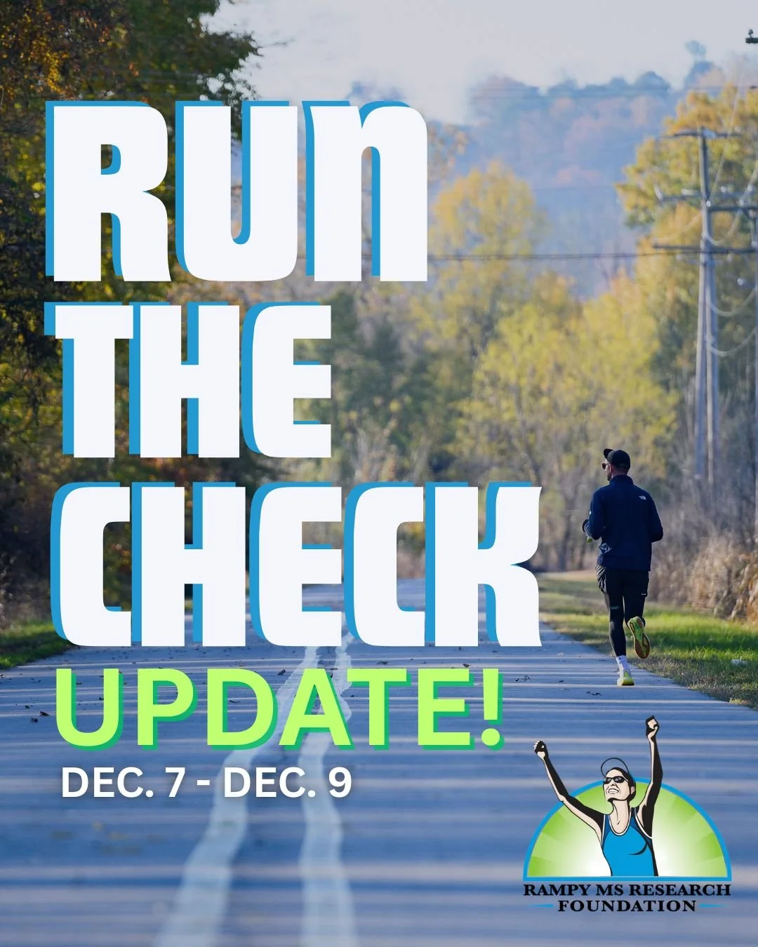 🚨RUN THE CHECK UPDATE!!🚨

We hope everyone had a wonderful Thanksgiving Holiday with family and friends. We wanted to share some timely info about our annual Run The Check event!

RTC 2025 has been moved to December 7th - December 9th. Due to sever