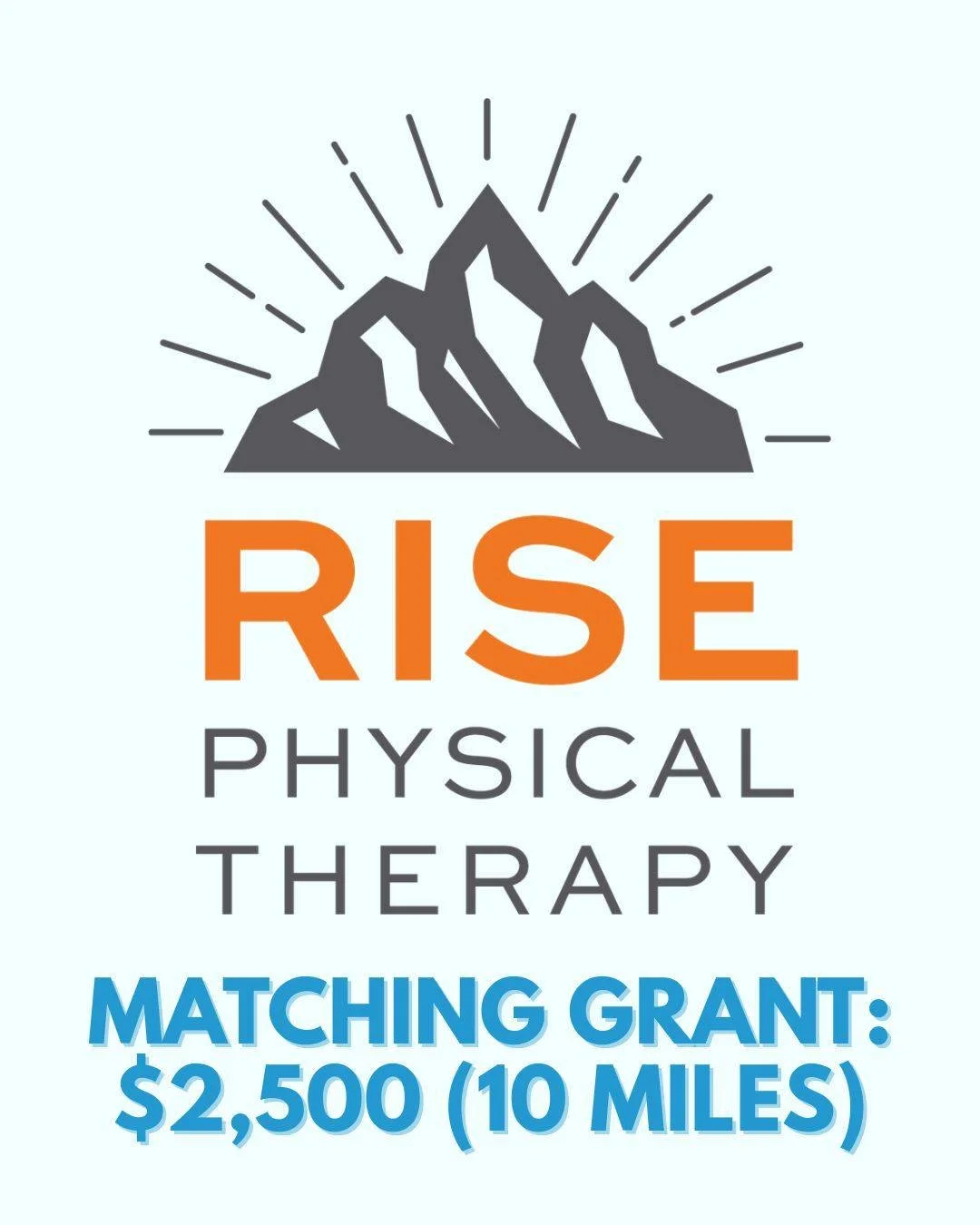 GET READY TO DOUBLE YOUR IMPACT! 🥳
For the next 10-mile segment, every dollar you donate is doubled thanks to a generous $2,500 matching grant from Rise PT! 🙌💚

Todd Sisson and Matt Atkins are hitting the pavement RIGHT NOW!! Let&rsquo;s fuel thei