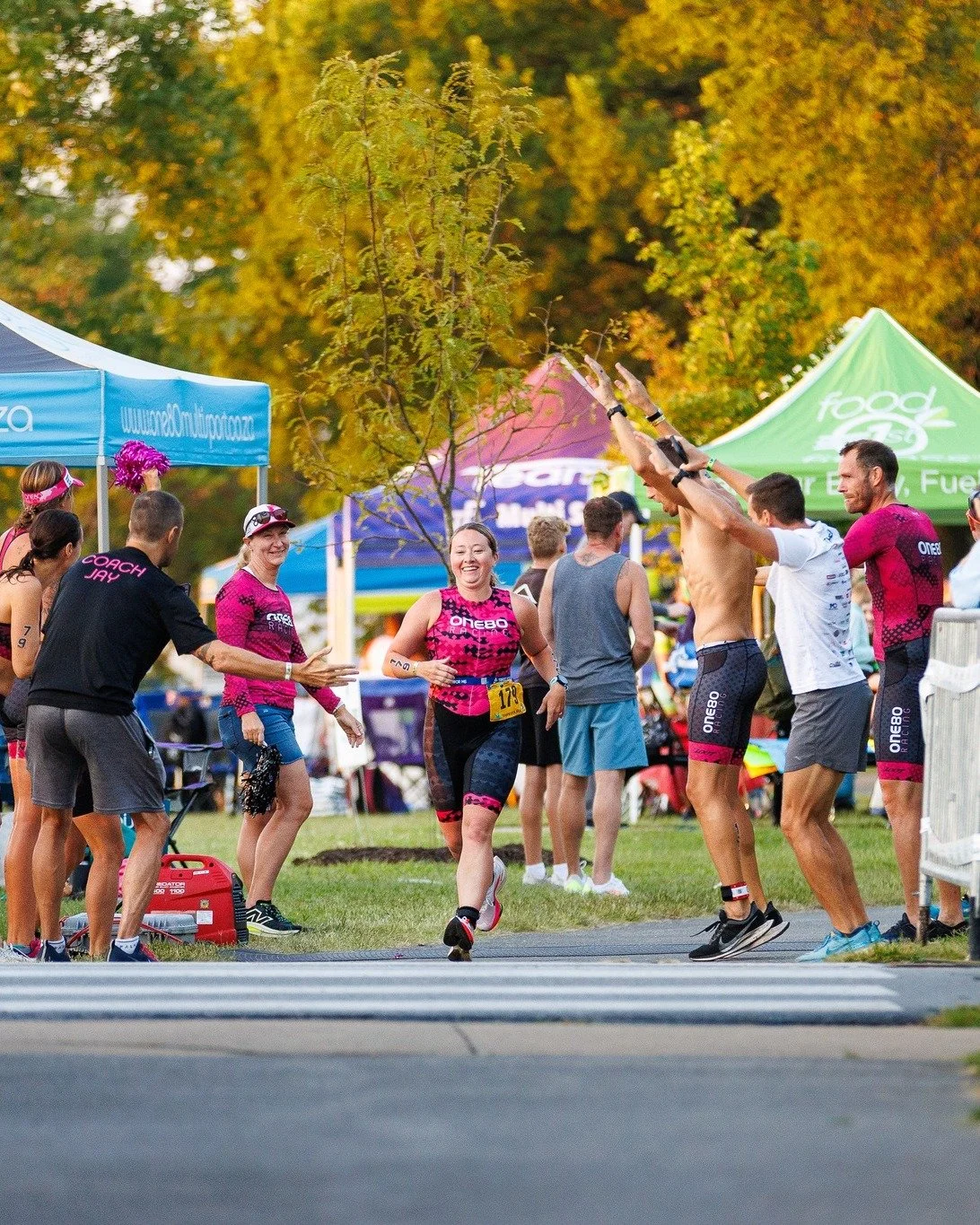 Nervous about signing up for your first Triathlon? Don't be! 🤩
Sprint and super sprint triathlons are shorter-distance races combining swimming, biking, and running. They're still challenging, but achievable for beginners! 

To learn more and train 