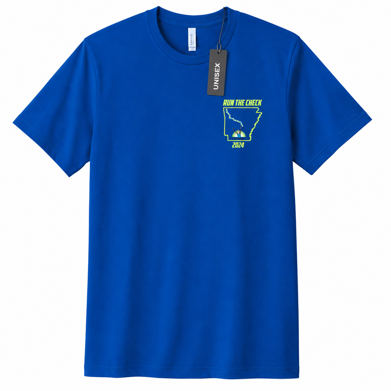 Run the Check Adult Unisex Tee Shirt