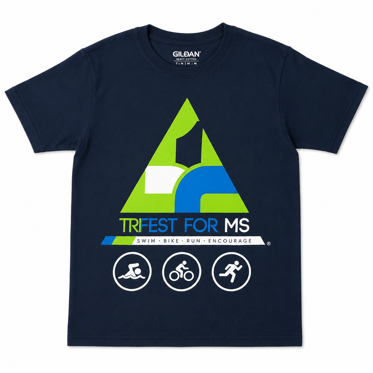 Youth Cotton Tee - Navy