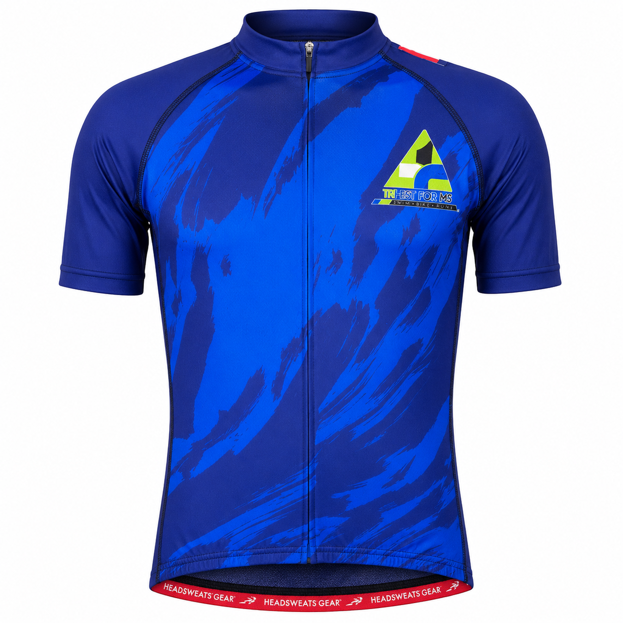 Men's Cycling Jersey - Blue Camo