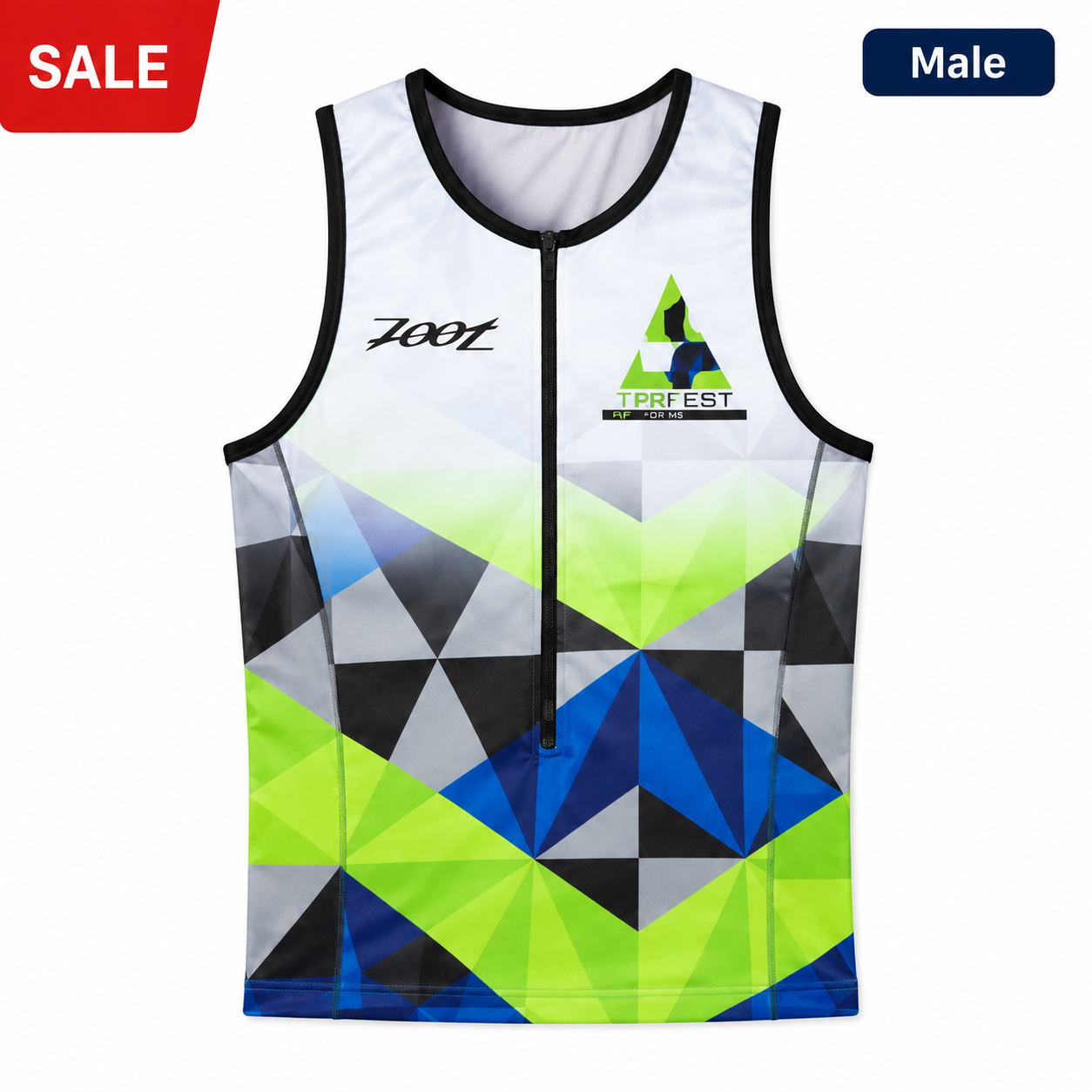 Men's Zoot Tri Top - Geometric Print