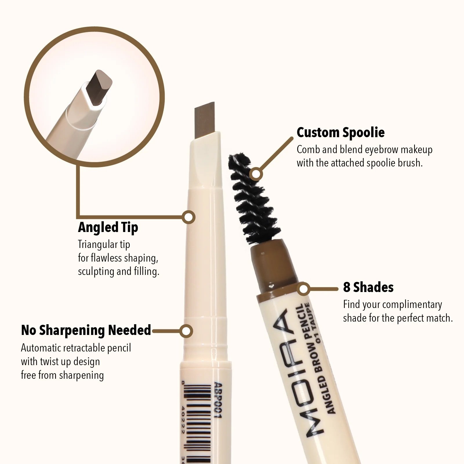 Moira Cosmetics Angled Brow Pencil