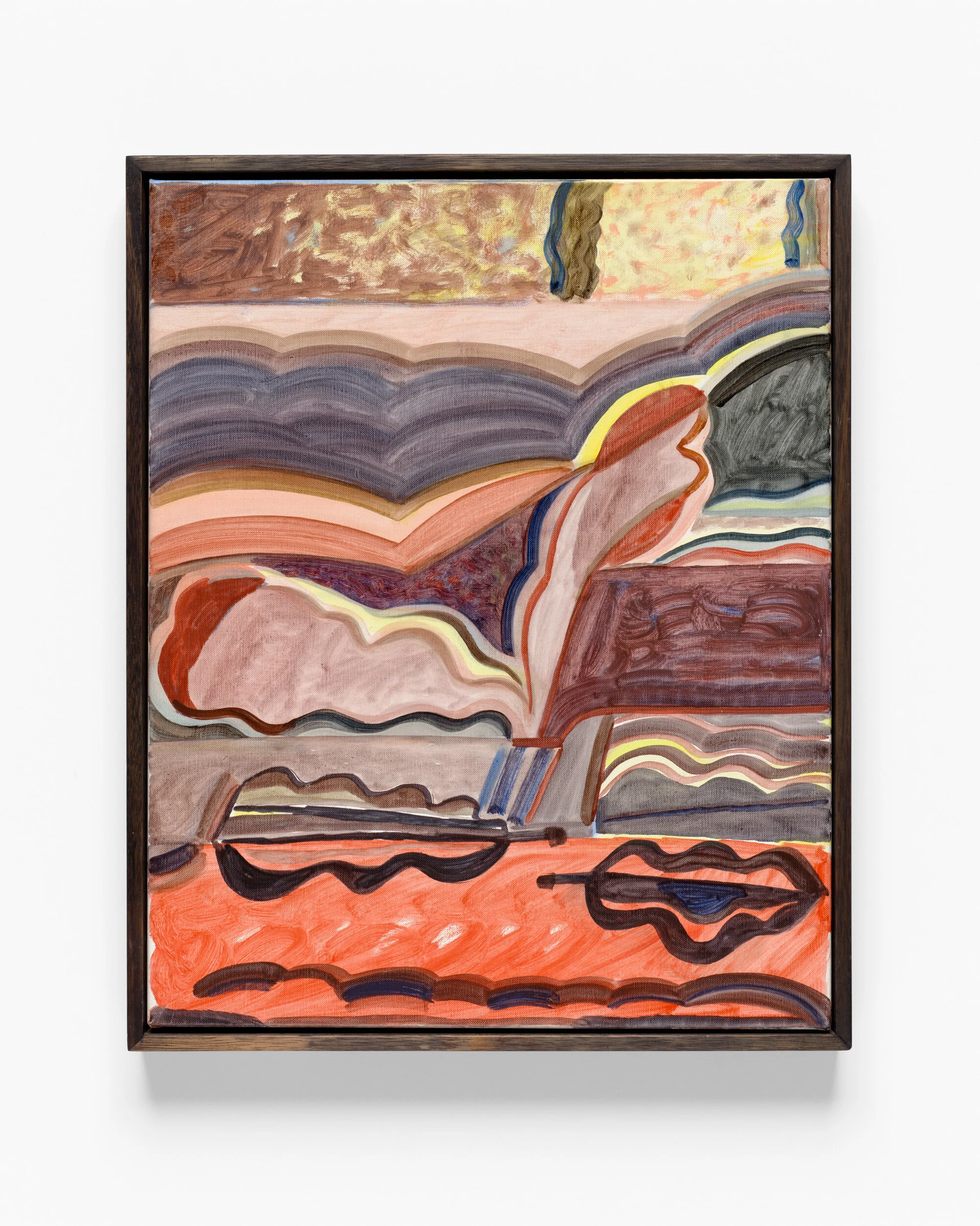 Emily Ferretti, Warm leaf, 2019, oil on linen, 51 x 41 cm