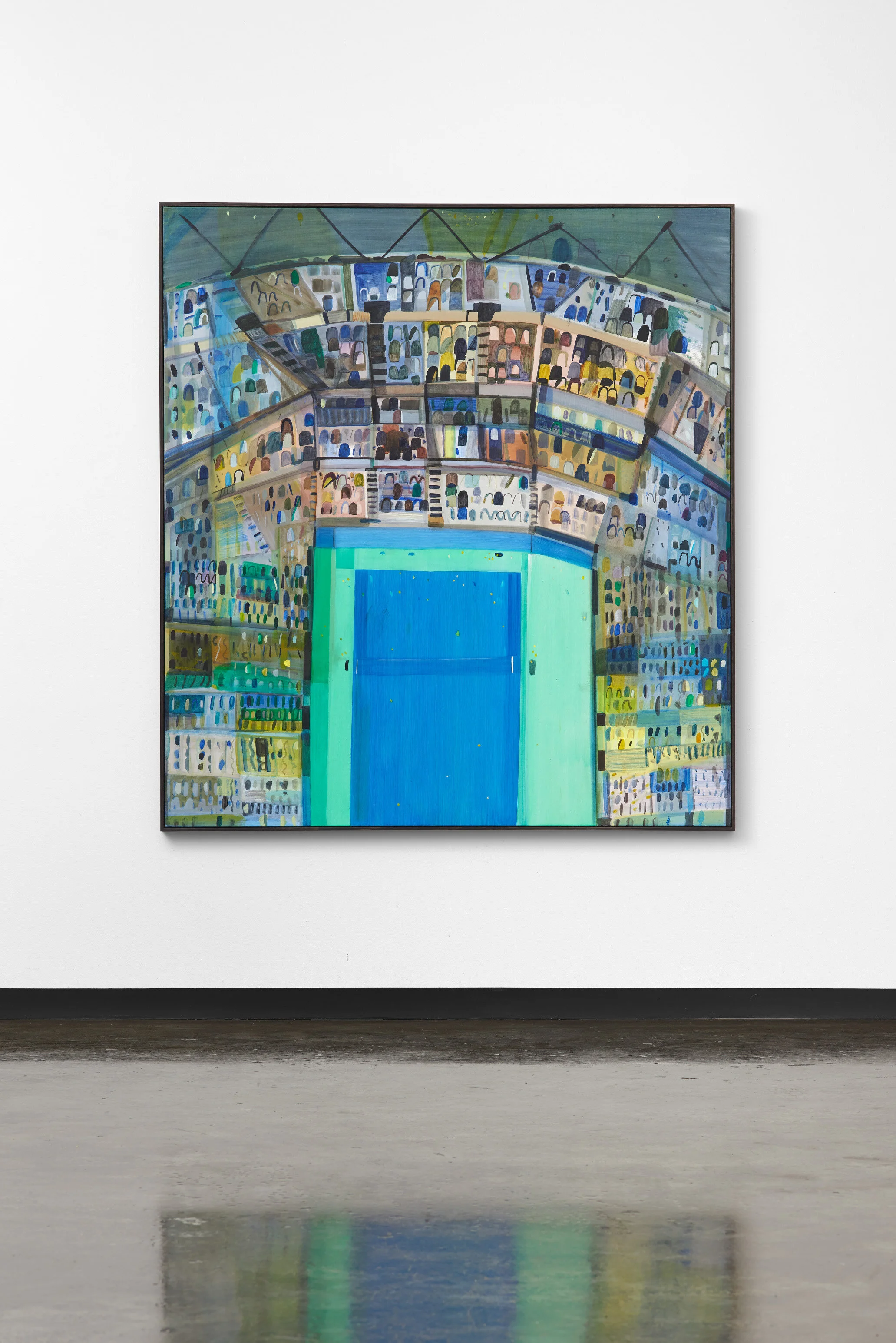Wild stadium (American Open), 2016, Sophie Gannon Gallery, installation view. Photo: Matthew Stanton.