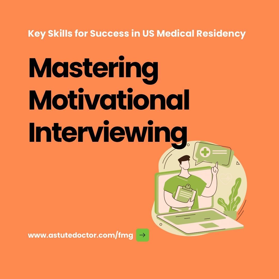 Ready to unlock the secrets to success in US medical residency? Click the link in bio to explore our free tools and courses, including essential training in motivational interviewing! 
Elevate your patient care skills and pave the way for a fulfillin