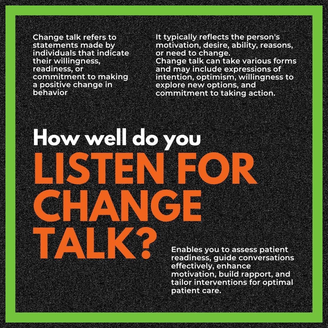 Foreign Medical Graduates: Listening for change talk is a game-changer in patient interactions! Understanding your patient's readiness for change can transform your approach to care. Ready to master this essential skill for the USMLE and beyond? 
Cli