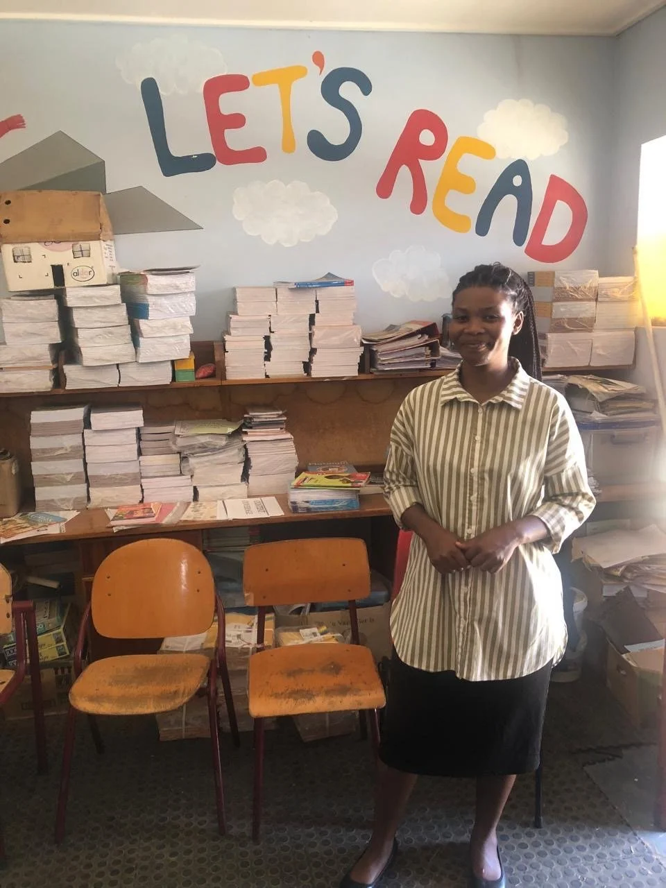 Books donated to Joe Slovo Primary School by the Union of Jewish Women in Port Elizabeth