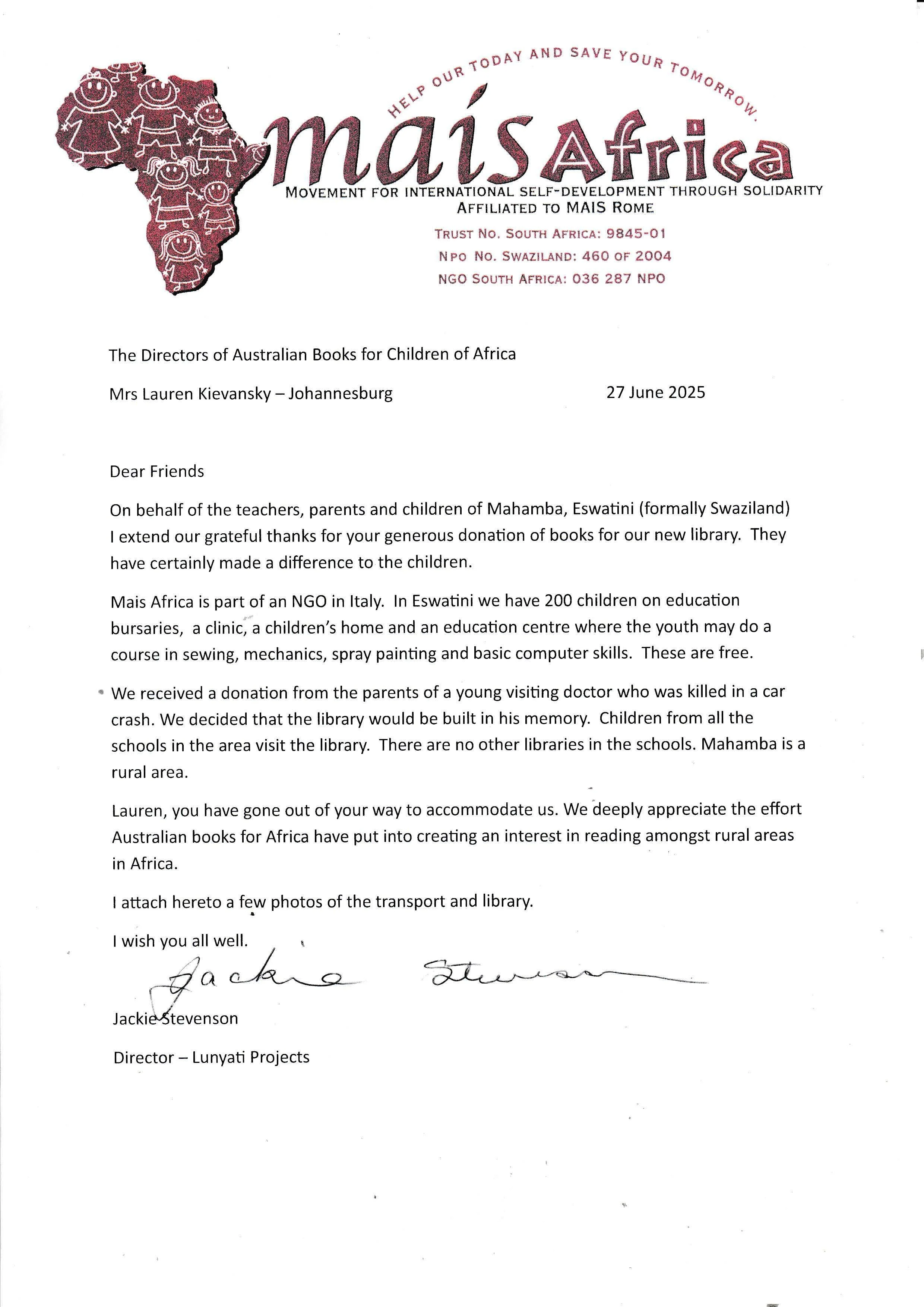 Thank-you letter from Mais Africa.jpg
