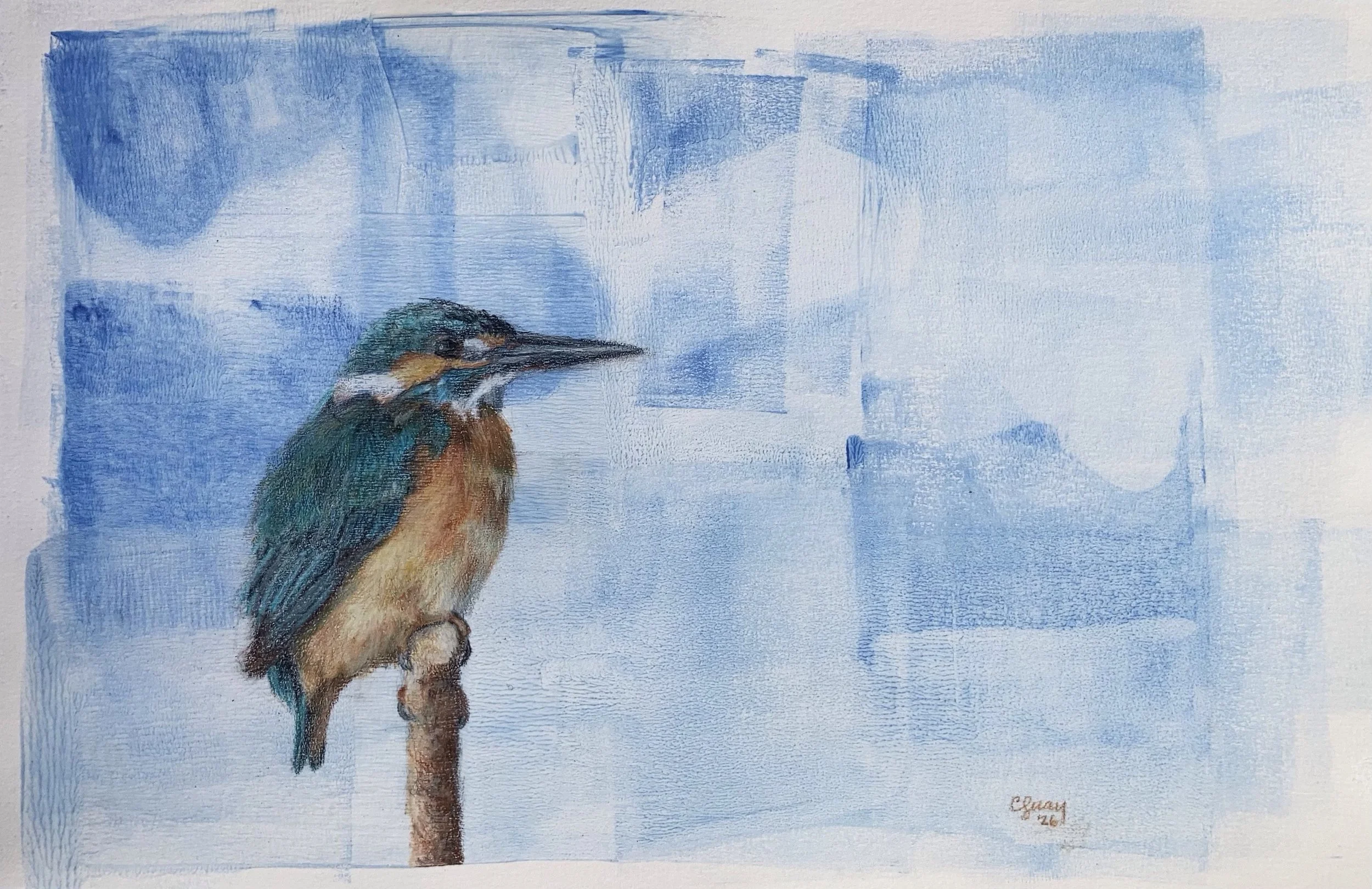 Fisher of Kings 12 x 8 colored pencils $150 (unframed)