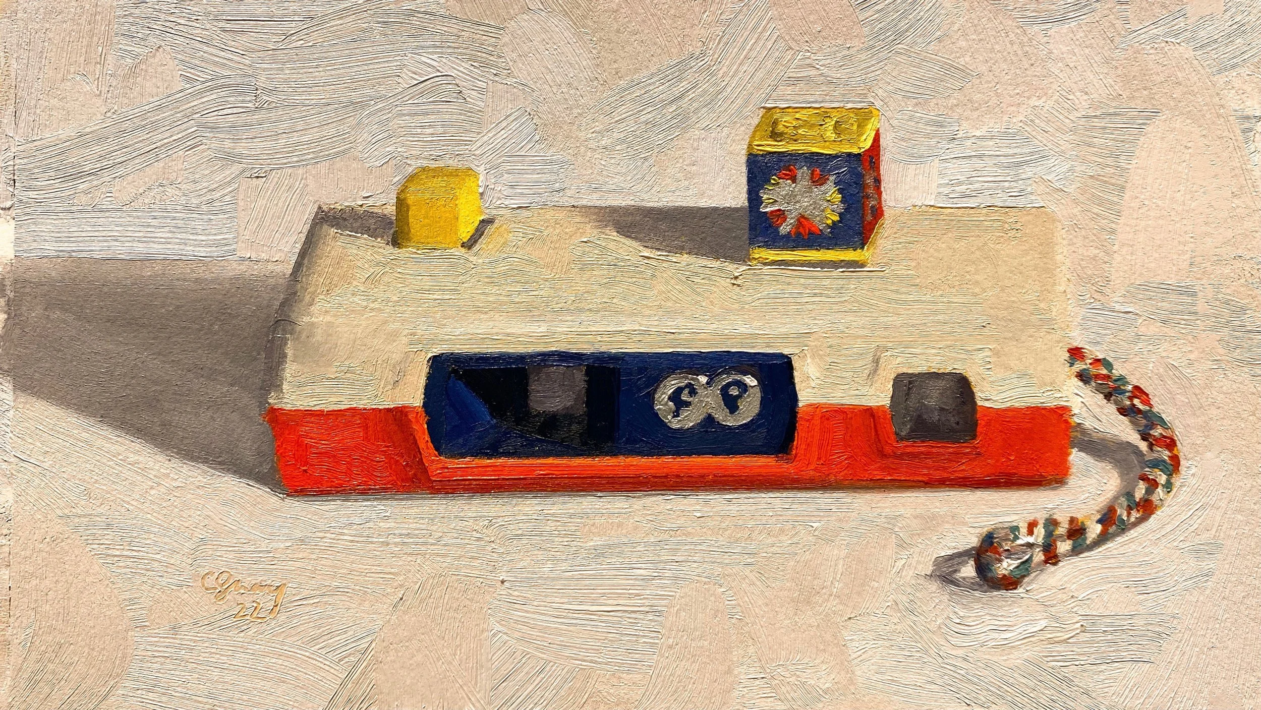 Pocket Camera 8 3/4 x 5 oil SOLD