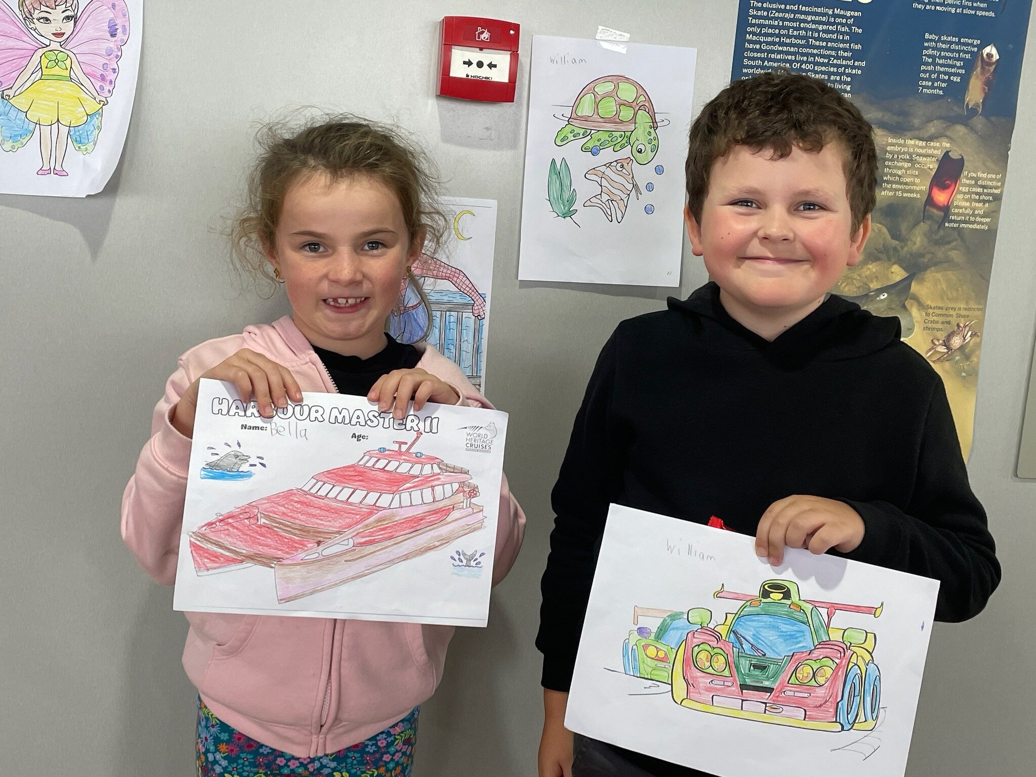 Some wonderful colouring in has been on show recently with our little visitors! Great work shown here by William and Bella.