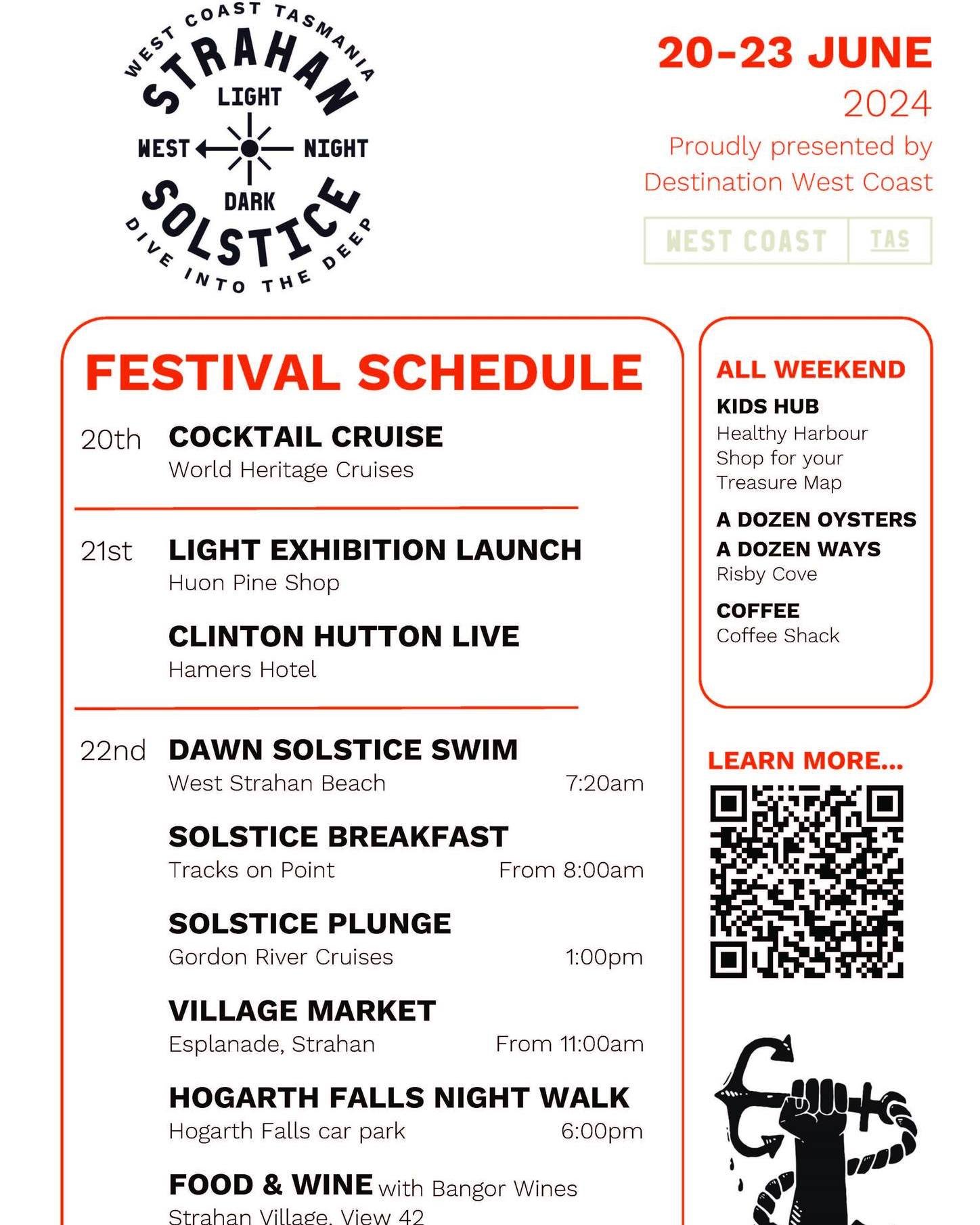 Check out the Strahan Solstice events in detail by heading to the westcoasttas web page (link in bio). We can't wait to kick off festivities with our cocktail cruise!

 #wildernessculture #locallyownedandoperated❤️❤️ #destinationwestcoast #worldherit