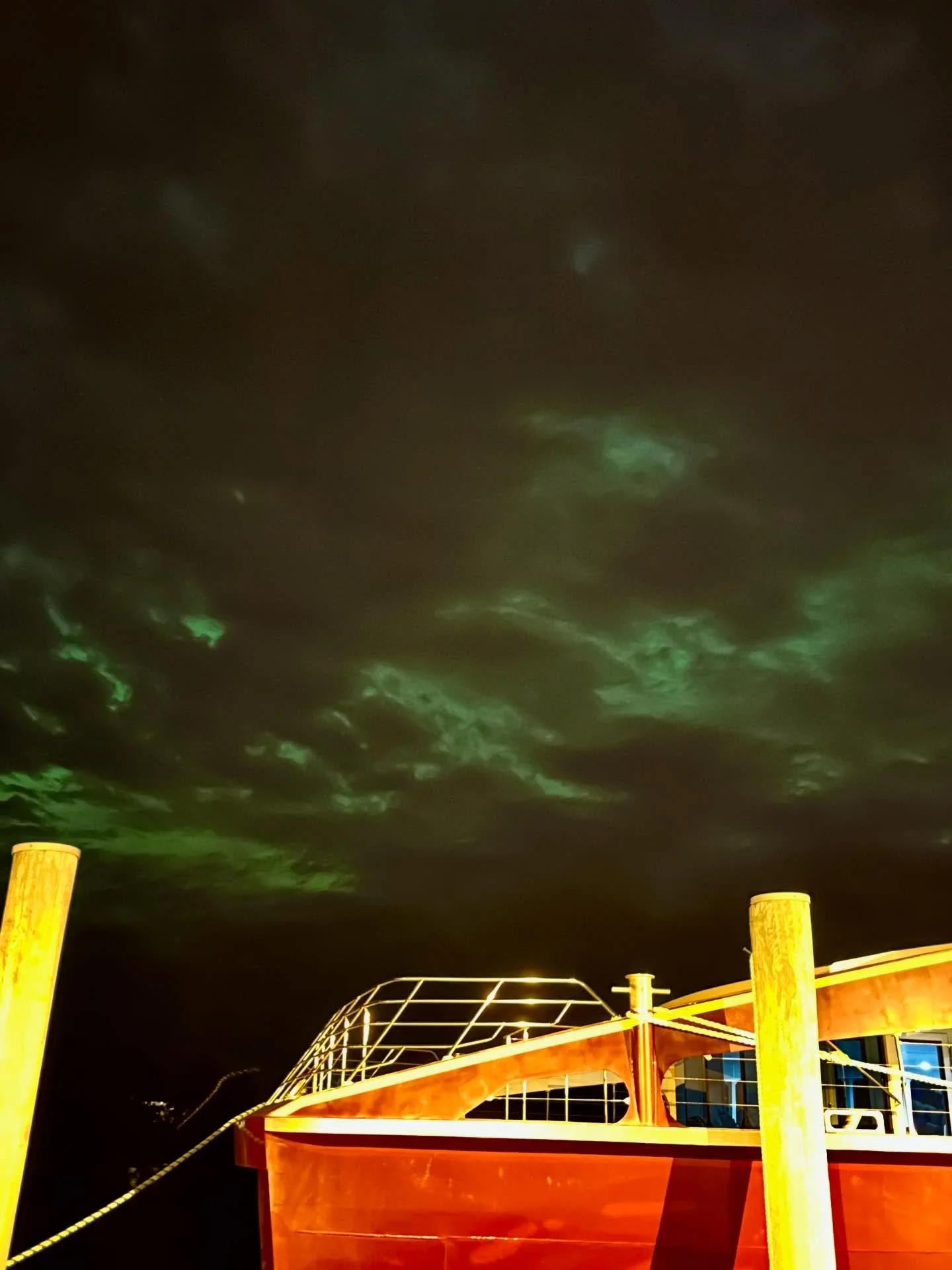 We&rsquo;ve had some fabulous Auroras this summer! This photo was taken by our crew member @keighleycrocker #discovertasmania #northwesttasmania #westcoasttasmania #westcoasttas