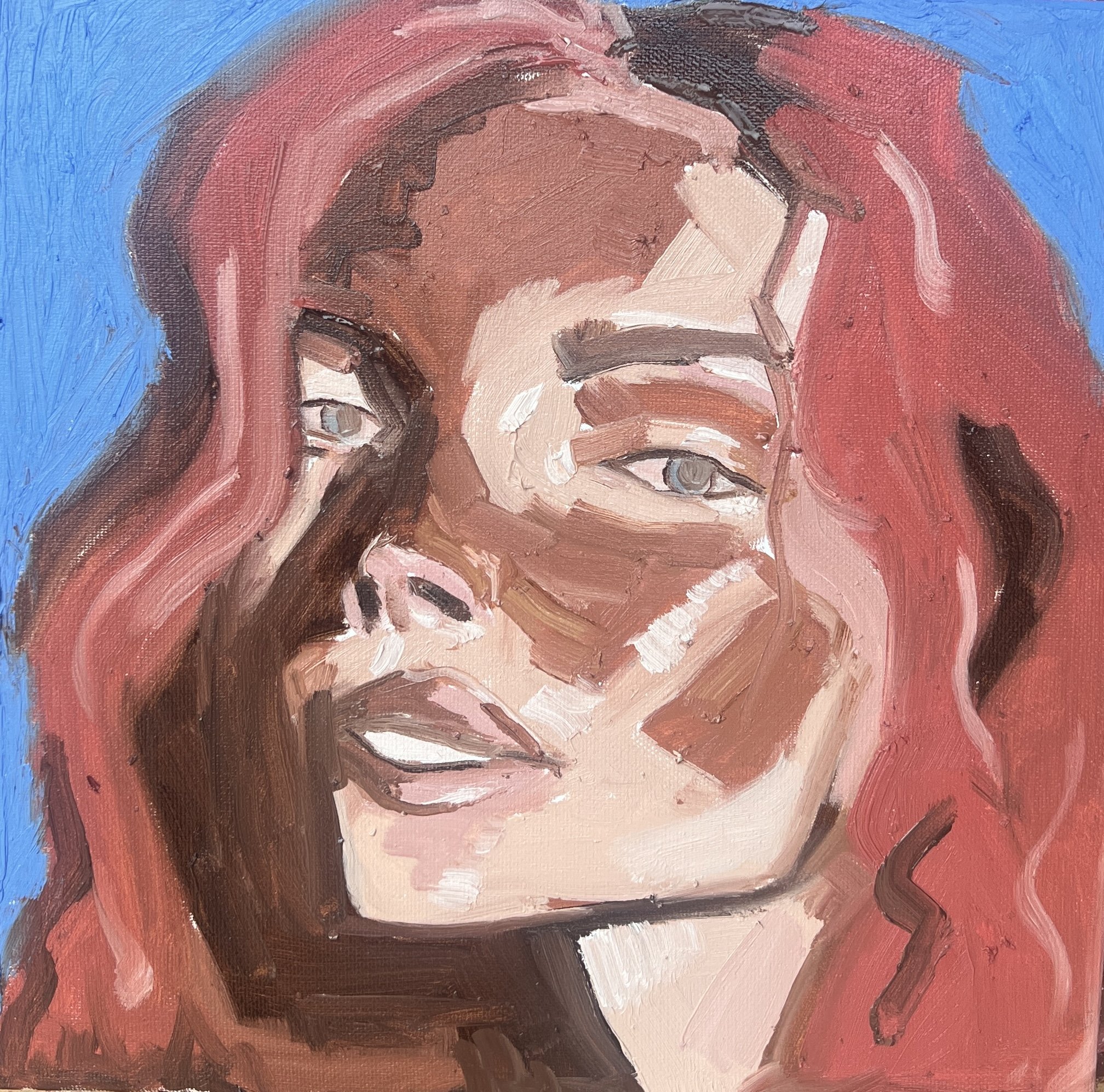 Red_head_30cmx30cm_oil and oil stick on canvas_Edwina_Etheridge_350.jpg
