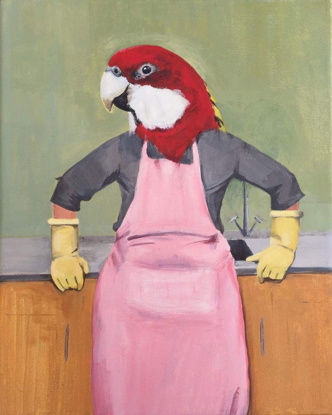 Nicci Palmer_birds in the kitchen_oil ion canvas_.jpeg