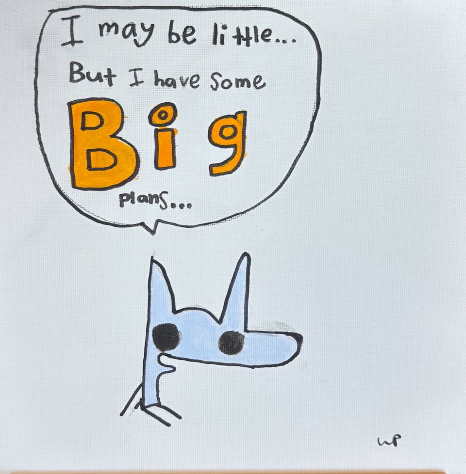 Littledude's First Appearance_Acrylic Paint and Sharpie_$15_Will Pearson.jpeg
