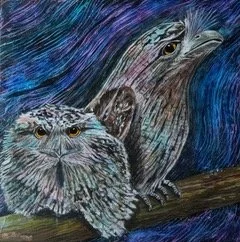 Tawny Mother & Chick - Patti Jacobs