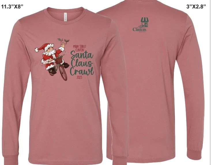 Santa Claus Crawl T-Shirts - Front & Back