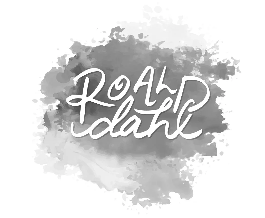 Roald Dahl logo redesign (black & white)