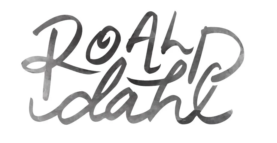 Roald Dahl logo redesign (black & white)