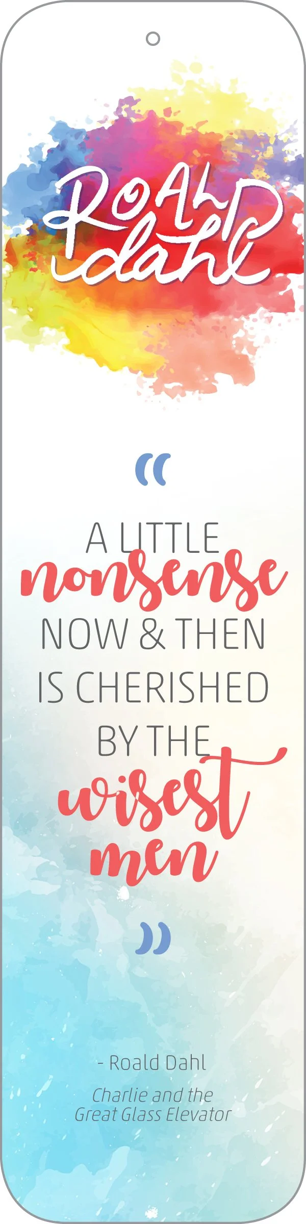 Roald Dahl bookmark