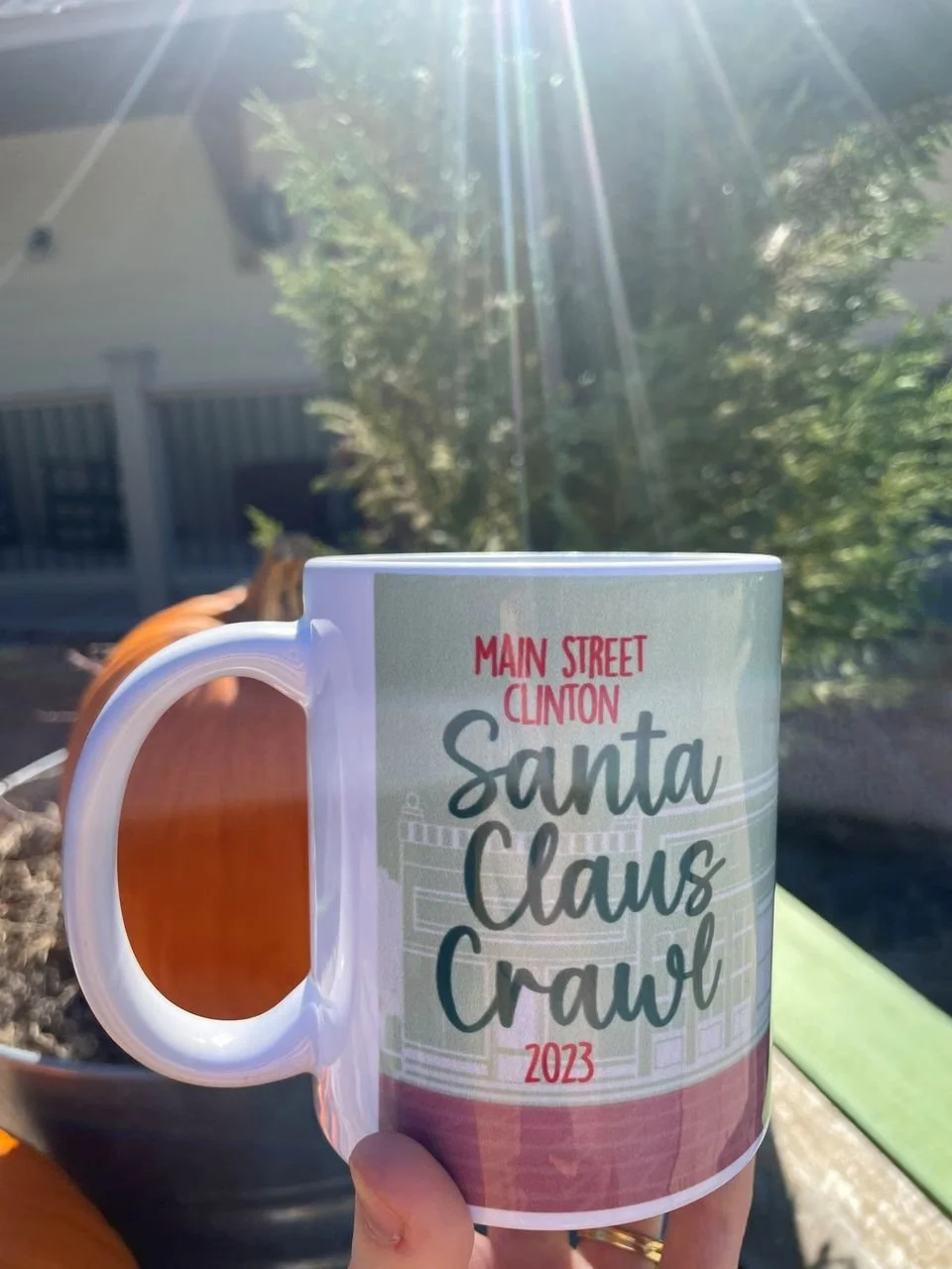 Santa Claus Crawl Coffee Mug Side 2
