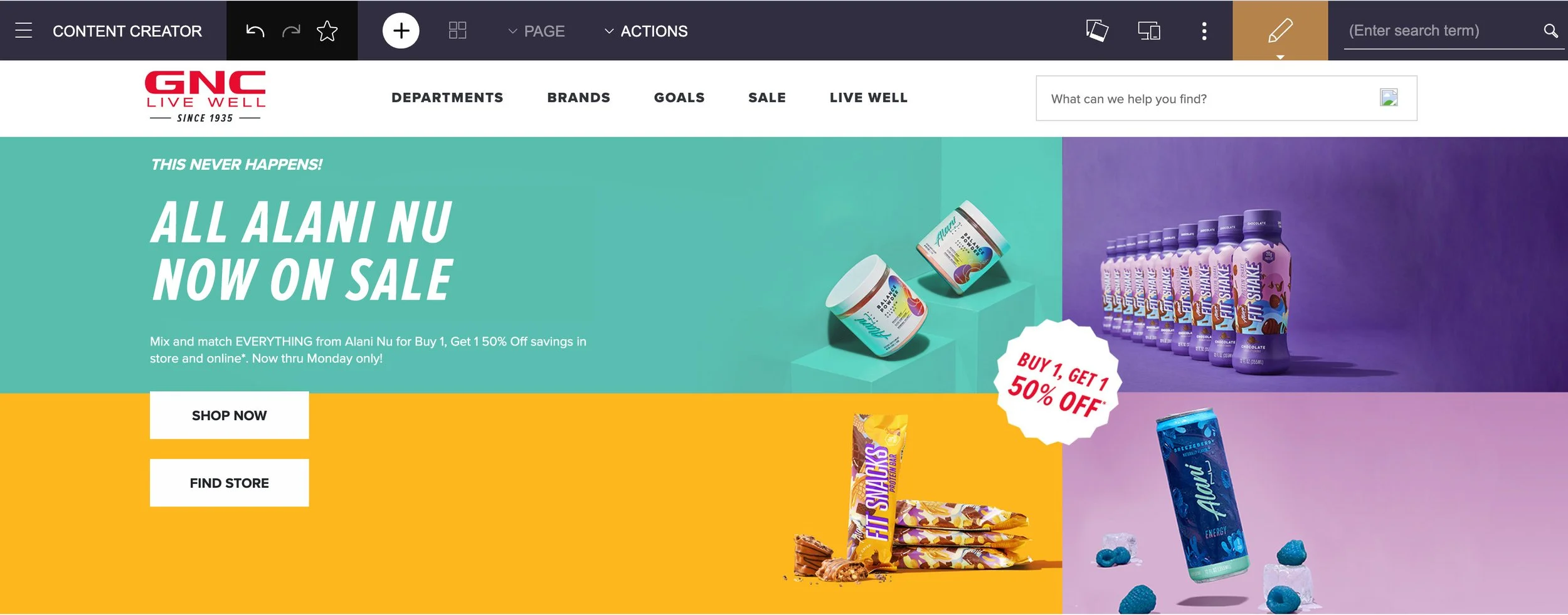Alani Nu Homepage A spot