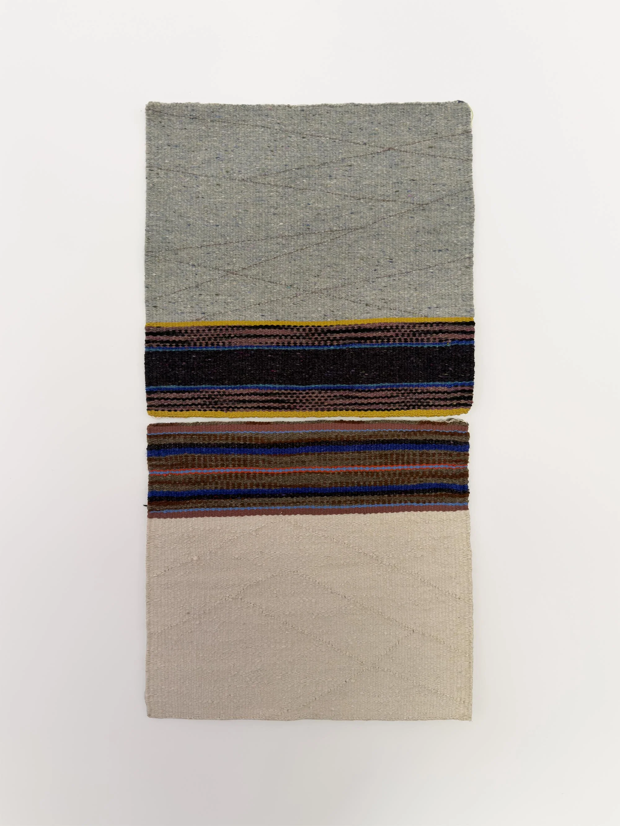Hemispheres, 2026, native Portuguese sheep wool, silk, cotton, 35 x 35cm