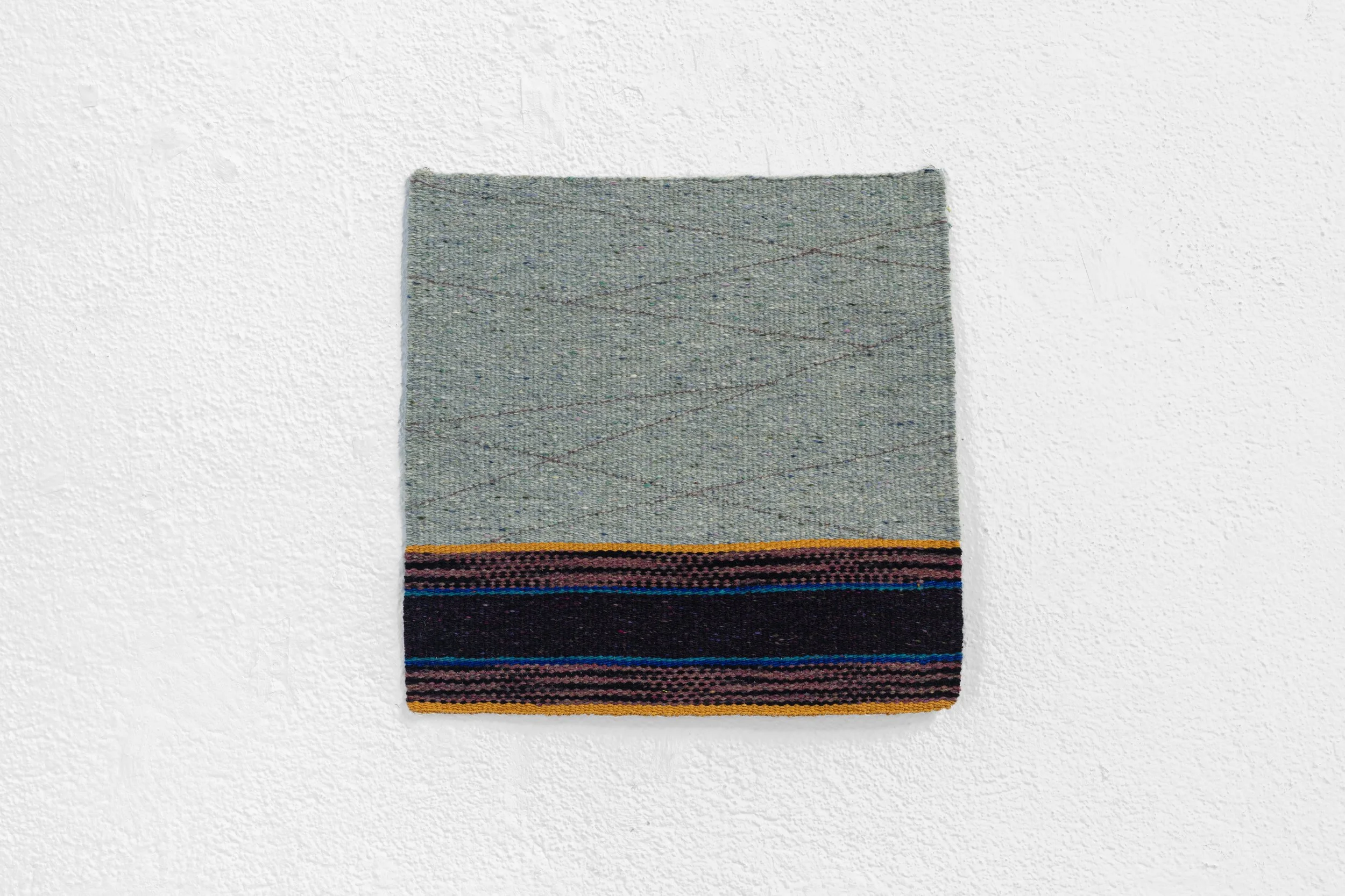 The Hair Carpet Weavers 1, 2026, native Portuguese wool, silk, cotton, 35x35cm