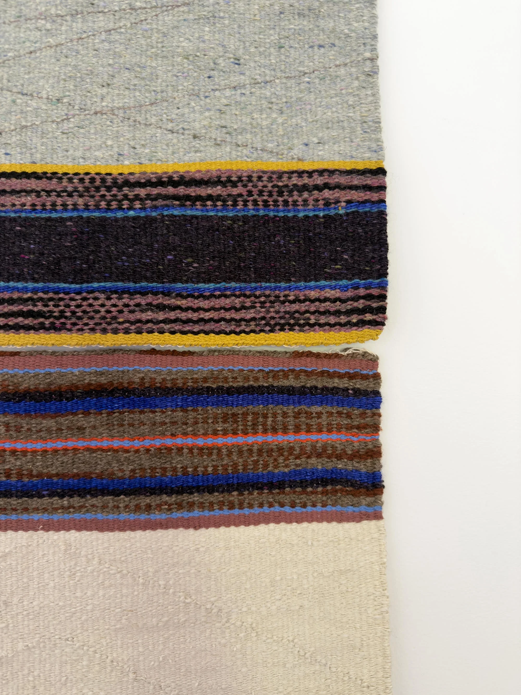 Hemispheres, 2026, native Portuguese sheep wool, silk, cotton, 35 x 35cm