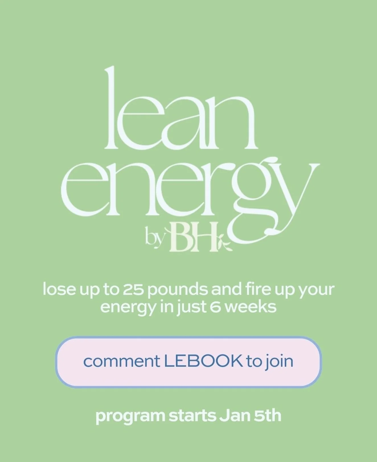 Lean Energy is NOW OPEN! Comment EARLYBIRD to learn more 🔥

You deserve to feel energized, lean, and confident in your body again.

...And you deserve a community and system that gives you what you need to get there without overwhelm, second-guessin