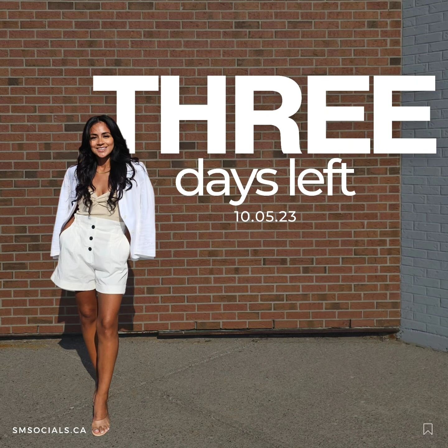 3 days until our website goes LIVE 💻 

We will also be sharing our Fall promotion and some exciting news 📣

#creativeagency #torontocreative #torontobusiness #womenownedbusiness #socialmediaagency #metaads #socialmediamanagement