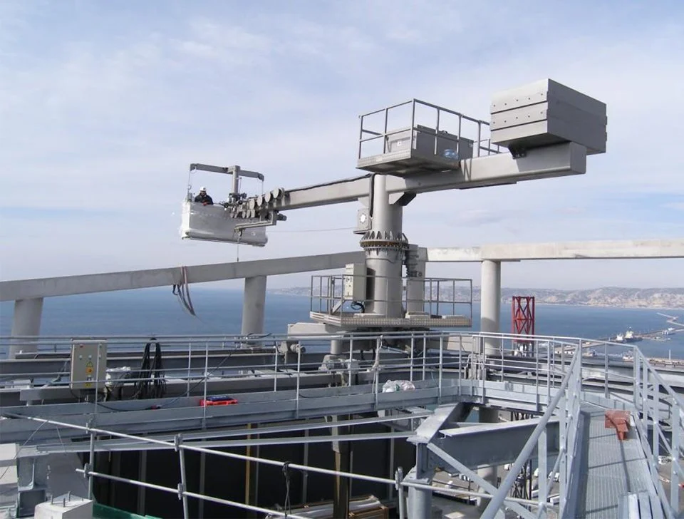 Nacelle extérieure de la tour CMA CGM. Système déployé. ZAHA HADID.