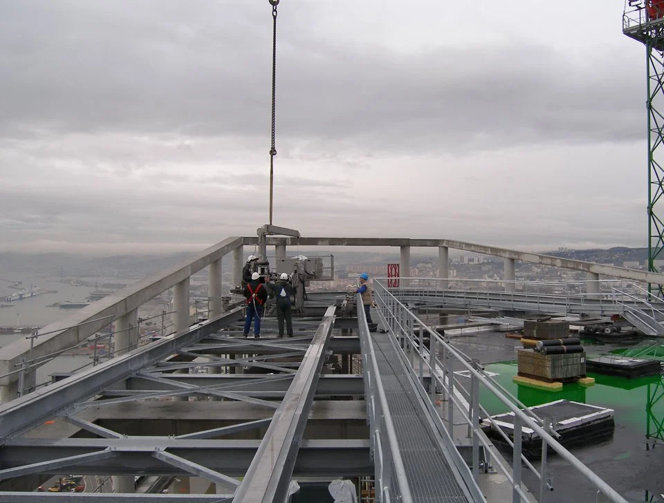 Système de maintenance pour la tour CMA CGM. ZAHA HADID.