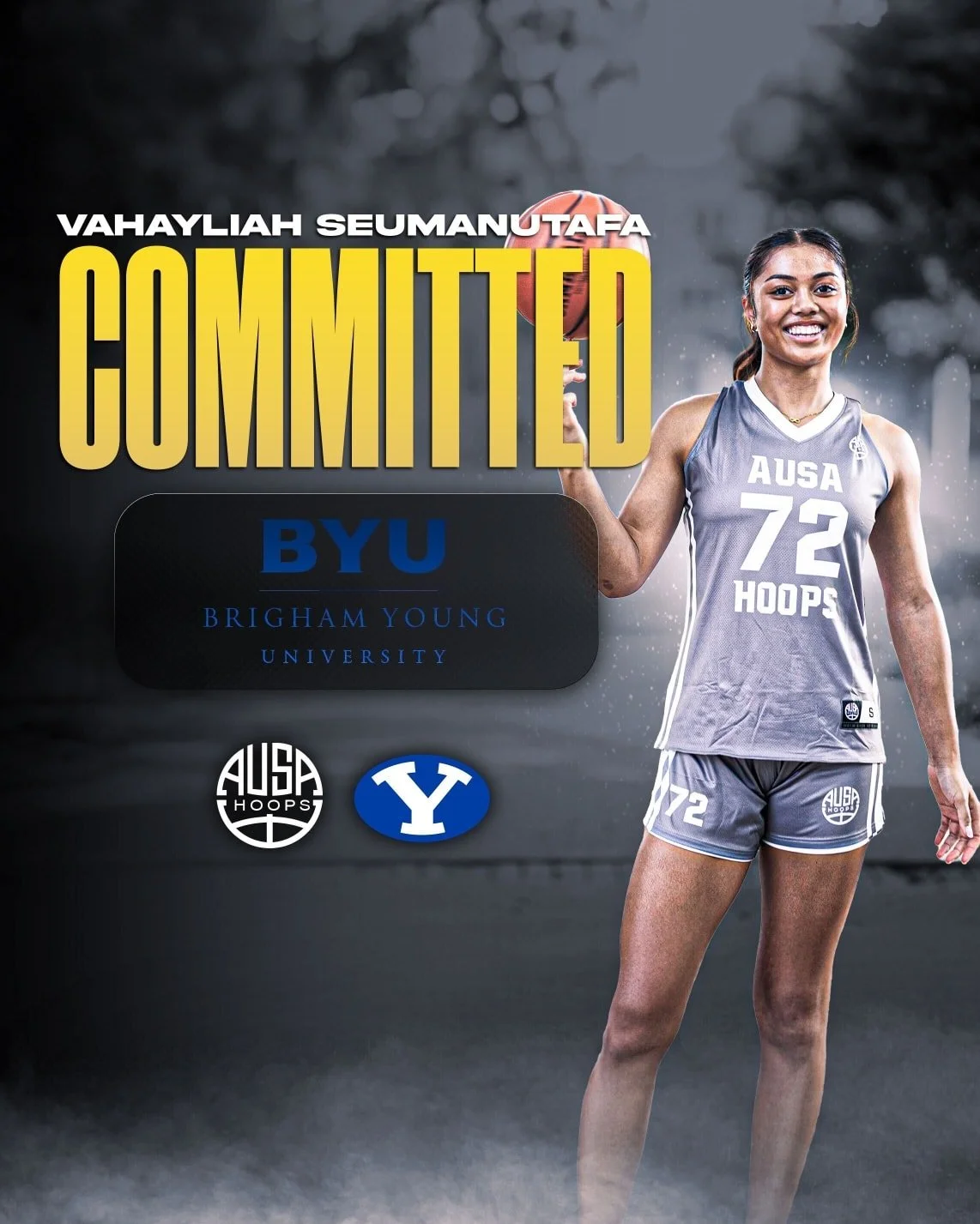 Congratulations to @hayliah.s on her commitment to @byuwbb!

Vahayliah, who toured with AUSA Hoops in 2025, is a tough, dynamic guard known for her ability to facilitate and create for others, while also being a confident scorer in her own right.

Sh