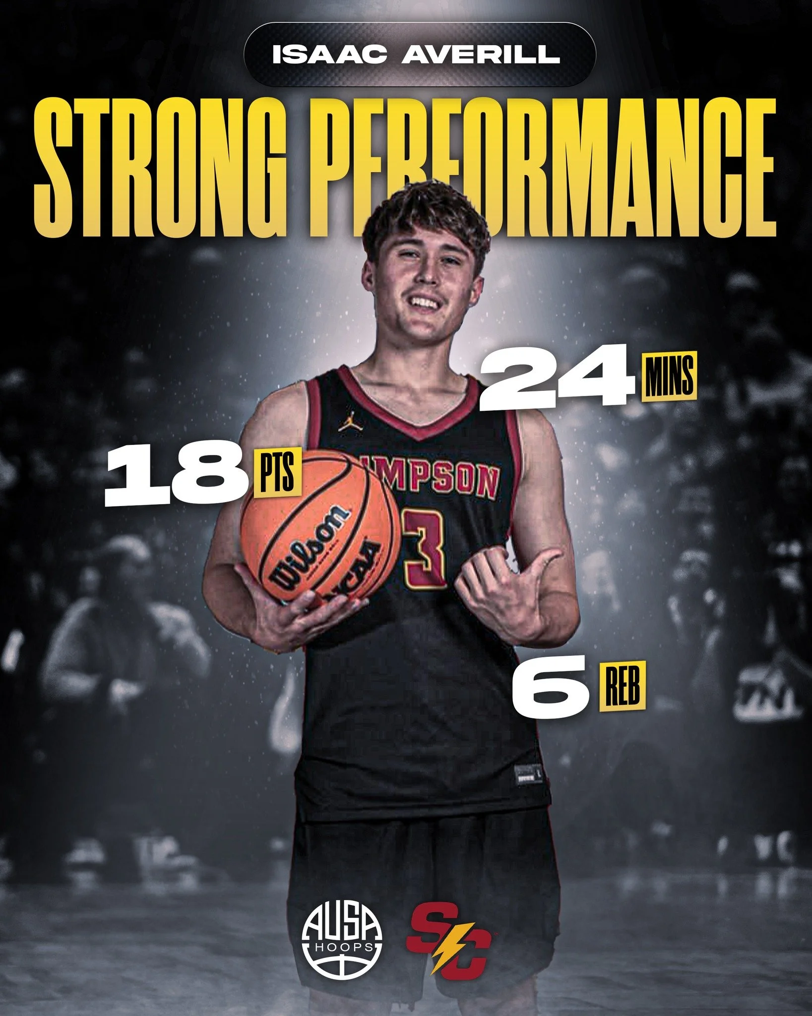 A strong outing from AUSA Hoops 2025 alum @isaac.averill13 for @simpsoncollegembb, helping lead the team to a 75&ndash;68 win over Benedictine!

Isaac put together an efficient performance with 18 points and 6 rebounds in 24 minutes, making an impact