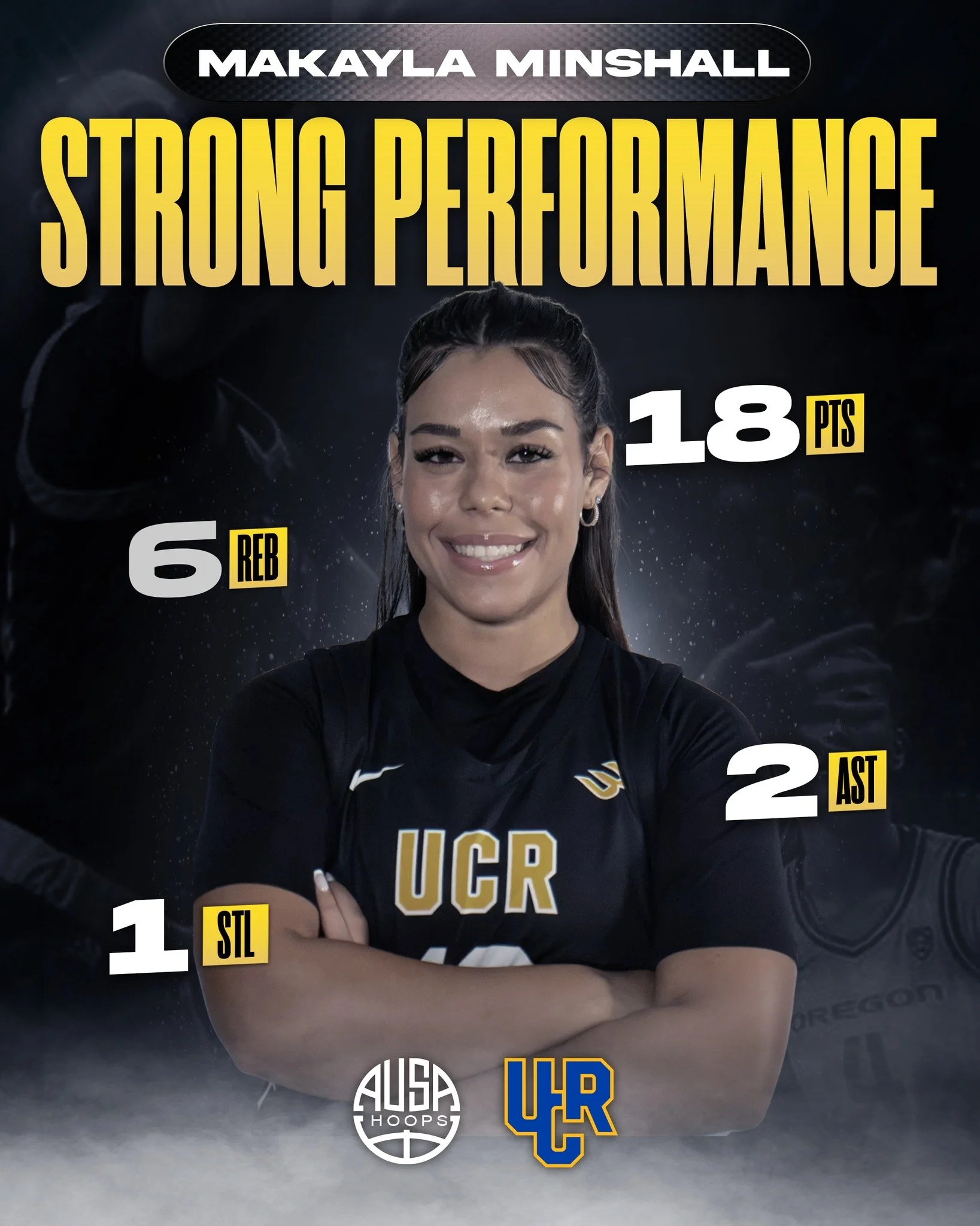 A strong effort from AUSA Hoops alum @makaylaminshall for the @ucrwbb, competing hard in a challenging matchup against Cal State Fullerton.

Makayla&rsquo;s energy, toughness, and two-way impact were evident throughout the game, continuing to show he