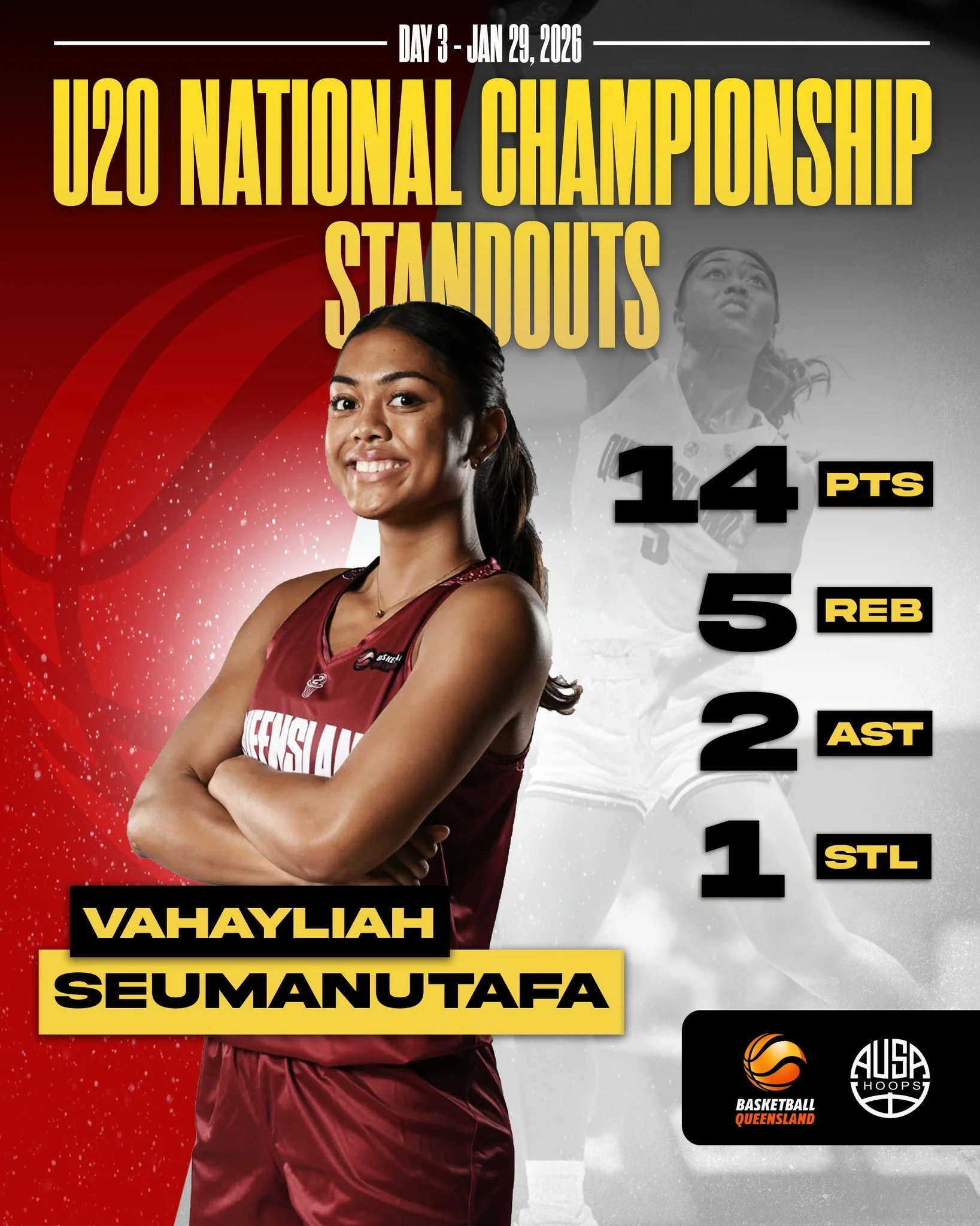 Another bunch of big performances from our AUSA Hoops athletes as Day 3 wraps up at the Basketball Australia U20 Championships.

Strong effort and focus across the group as the tournament continues to build. 💪