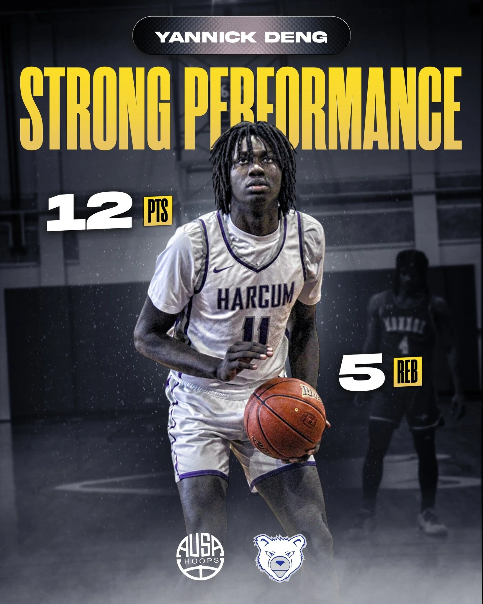 A strong effort from AUSA Hoops alum @ineeddakeys for harcummbb, competing hard in a tough matchup against Monroe University.

Yannick&rsquo;s physicality, presence, and energy were evident throughout the game, continuing to make an impact and show h