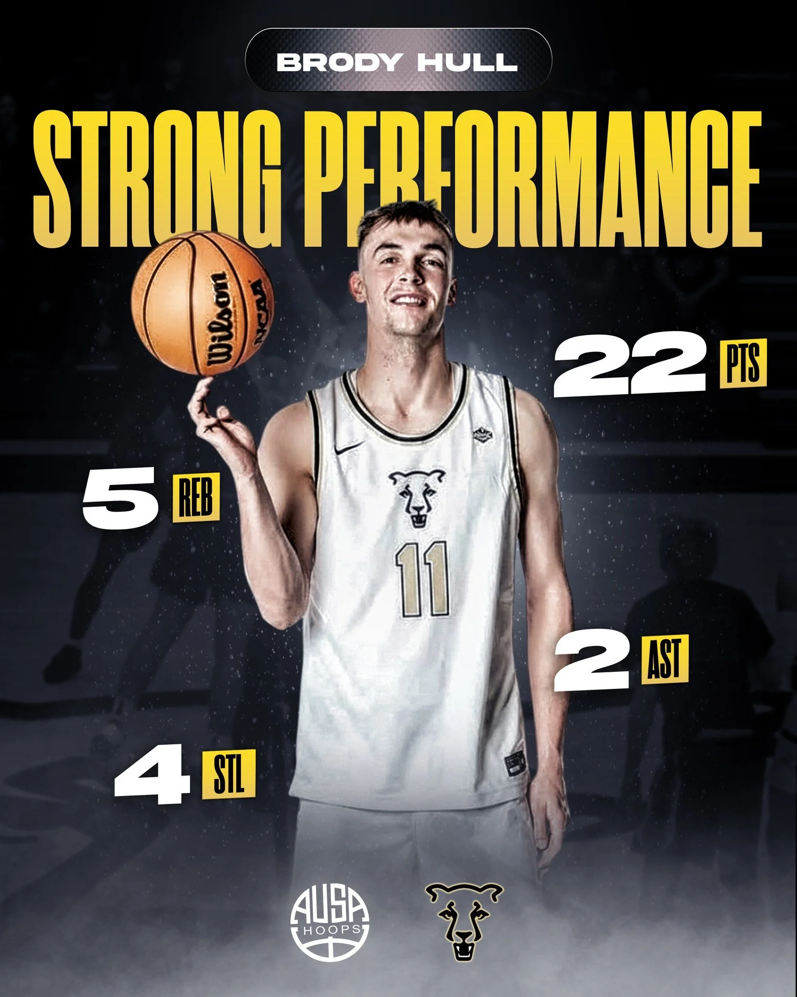 Another strong performance from AUSA Hoops alum @brodyhull1 for @uccsmbb, helping the Mountain Lions secure a big win over South Dakota Mines!

Brody&rsquo;s toughness, scoring ability, and impact on both ends were on full display, stepping up in key