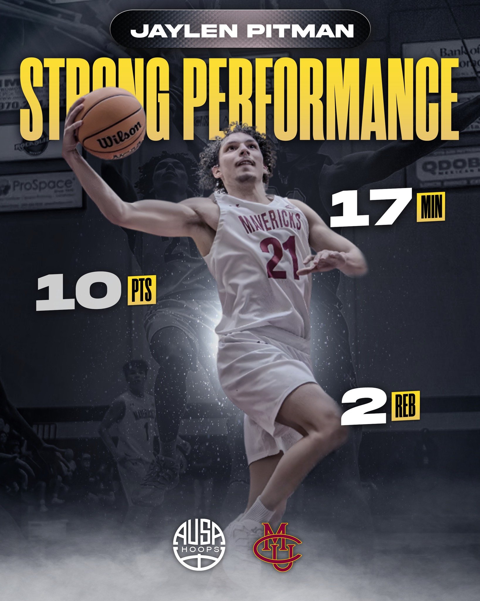 A strong performance from AUSA Hoops alum Jaylen Pitman for @cmumensbasketball, helping the Mavericks secure a big win over Regis!

Jaylen&rsquo;s energy, toughness, and impact on both ends of the floor were on full display, contributing to a compose