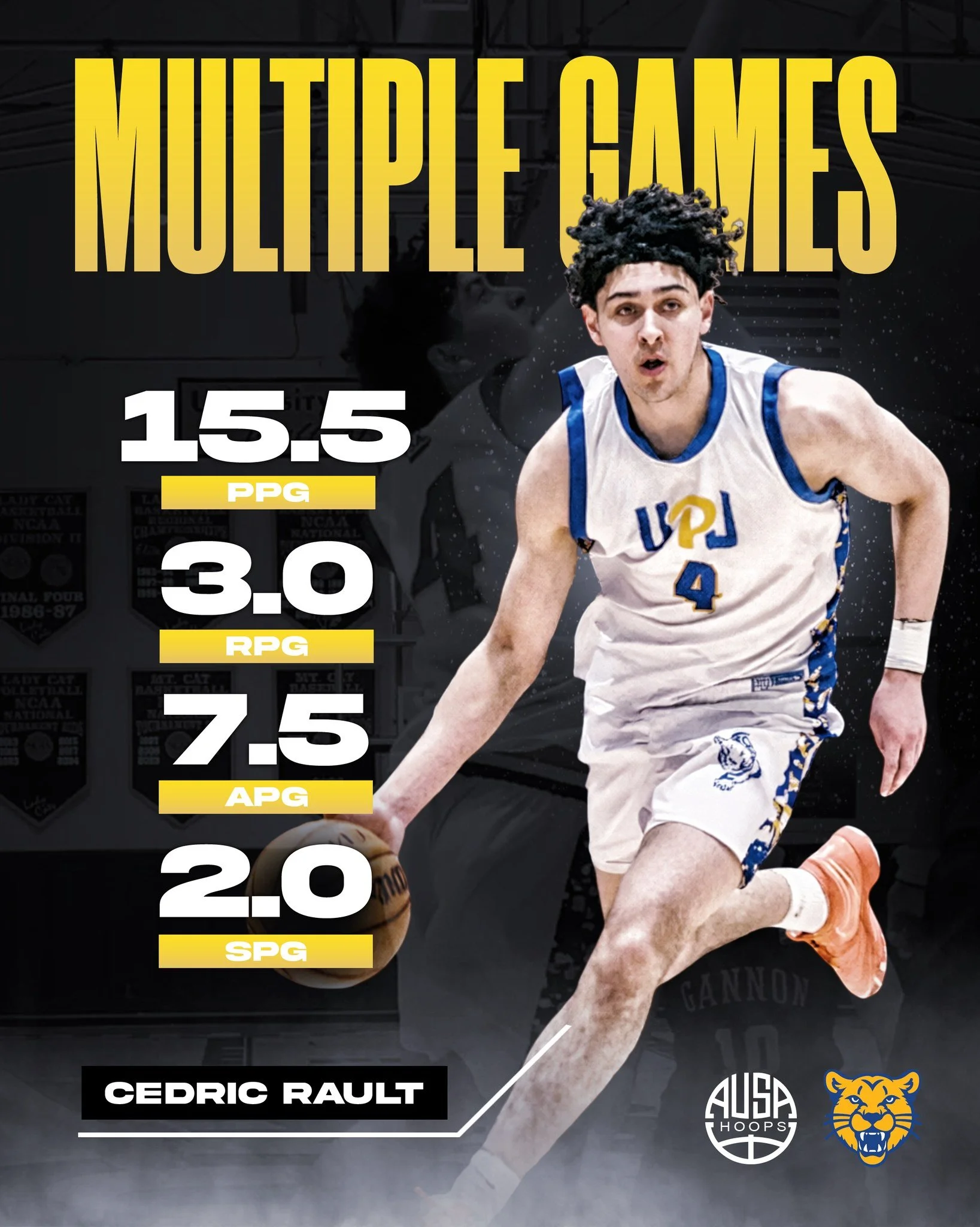 AUSA Hoops alum @cedric.rault continues to impress with multiple strong performances for @mtncatathletics, showcasing his consistency, toughness, and ability to impact winning.

Cedric&rsquo;s energy, physicality, and two-way presence have been on fu