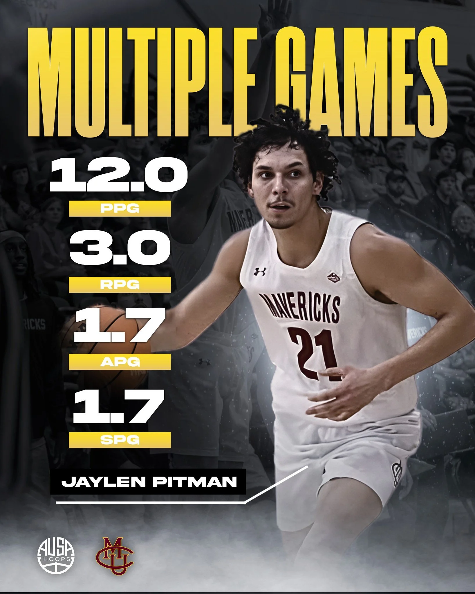 AUSA Hoops alum @jay_len.7.7 has been delivering multiple strong performances for @cmumensbasketball, showcasing his consistency, competitiveness, and all-around impact for the Mavericks.

Jaylen continues to influence games on both ends of the floor